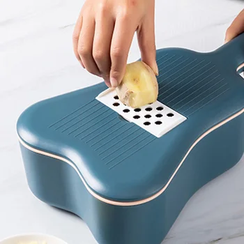 Kitchen Gadgets Accessories Multifunction Vegetable Cutter Tools 6 Blades Drain Basket Grind Garlic Shredded Slice Freeship 
Kitchen Gadgets Accessories Multifunction Vegetable Cutter Tools 6 Blades Drain Basket Grind Garlic Shredded Slice Freeship