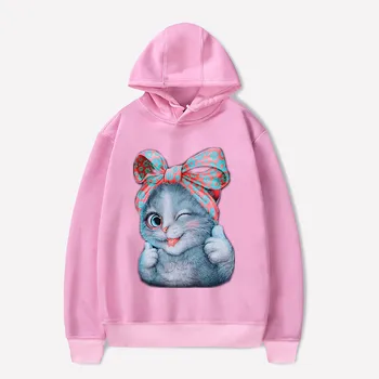 Coat women's sweatshirt худи hoodies толстовки sports Leisure Fashion Cat Print Long Sleeve Pullover Loose Hooded Blouse Tops h4
Coat women's sweatshirt худи hoodies толстовки sports Leisure Fashion Cat Print Long Sleeve Pullover Loose Hooded Blouse Tops h4