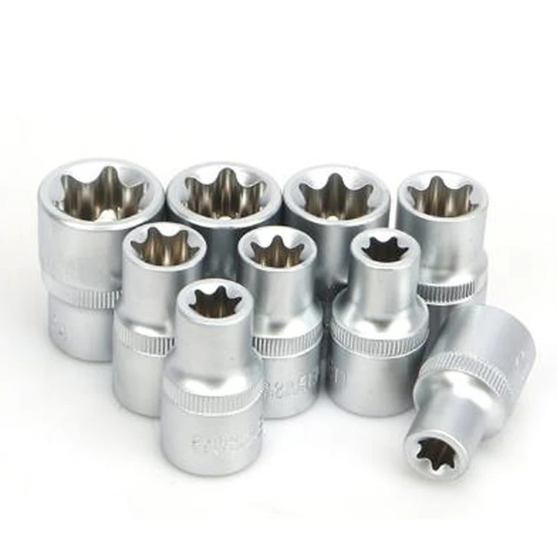 1/2 Inch Torx Star Bit Female E Socket Set Star Socket Wench Head Adapters Tools
1/2 Inch Torx Star Bit Female E Socket Set Star Socket Wench Head Adapters Tools