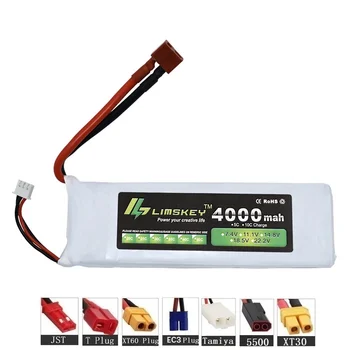 Limskey 3S 11.1v 4000mah Lipo Battery 35c For Helicopter Four axis RC Car Boat power T/XT60/JST Plug 3s lipo battary 11.1 v
Limskey 3S 11.1v 4000mah Lipo Battery 35c For Helicopter Four axis RC Car Boat power T/XT60/JST Plug 3s lipo battary 11.1 v
