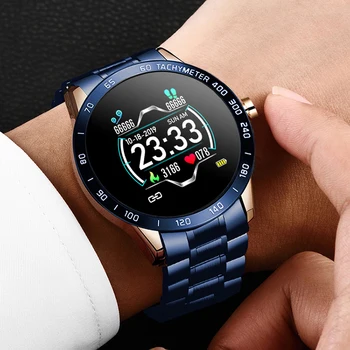 LIGE steel smart waterproof watch men leather smart watch sport For iPhone Heart rate blood pressure Fitness tracker smartwatch
LIGE steel smart waterproof watch men leather smart watch sport For iPhone Heart rate blood pressure Fitness tracker smartwatch