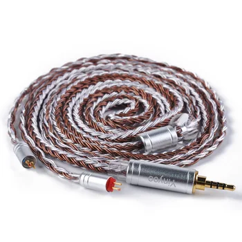 16 Core Silver Plated Cable 2.5/3.5/4.4mm Balanced Cable With MMCX/2pin Connector For KZ ZS10 PRO TRN VX V90 BA5 CCA CA16 BL-05
16 Core Silver Plated Cable 2.5/3.5/4.4mm Balanced Cable With MMCX/2pin Connector For KZ ZS10 PRO TRN VX V90 BA5 CCA CA16 BL-05