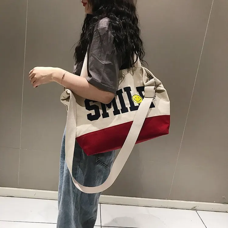 Canvas Big Bag Women's 2019 New Style Fashion Korean-style Versatile Large Capacity Handbag Casual Shoulder Students Tote Bag
Canvas Big Bag Women's 2019 New Style Fashion Korean-style Versatile Large Capacity Handbag Casual Shoulder Students Tote Bag