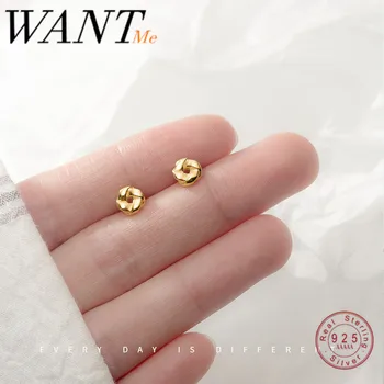 WANTME Real 100% 925 Sterling Silver Korean Minimalism Rotating Round Flower Mini Stud Earrings for Women Birthday Jewelry Gift
WANTME Real 100% 925 Sterling Silver Korean Minimalism Rotating Round Flower Mini Stud Earrings for Women Birthday Jewelry Gift