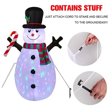 1.6M Outdoor Inflatable Christmas Decorations Built-in LED Lights Blow Up Snowman Christmas Yard Decorations UD88
1.6M Outdoor Inflatable Christmas Decorations Built-in LED Lights Blow Up Snowman Christmas Yard Decorations UD88