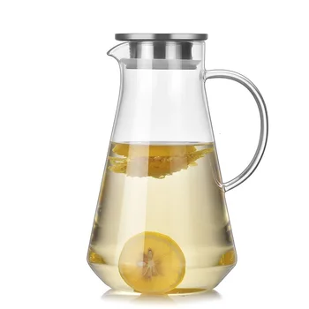 Big Capacity Glass Teapot High Borosilicate Heat-resisting Cold Water Kettle 1500ML Stainless Steel Cover Filter Glass Cold Cup
Big Capacity Glass Teapot High Borosilicate Heat-resisting Cold Water Kettle 1500ML Stainless Steel Cover Filter Glass Cold Cup