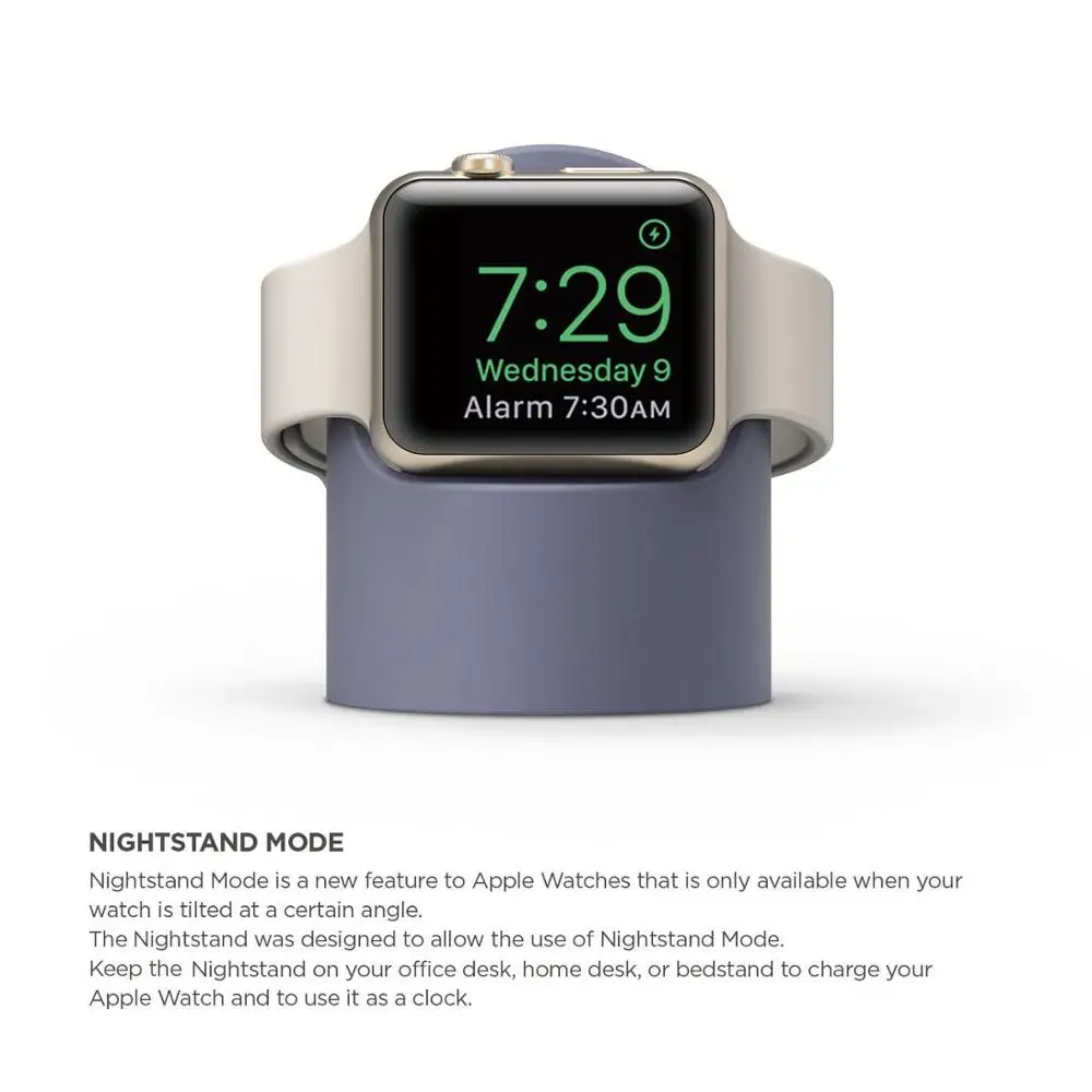 Роскошная 3D Подставка для зарядки Apple Watch 1 2 3 4 38 42 мм силиконовая подставка часов