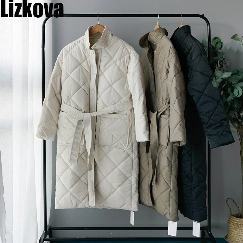 Winter Down Jacket Women Black Long Stand Collar Parka Coats Chalaza Concise Style Argyle Pattern Warm Jacket Elegant Ladies
Winter Down Jacket Women Black Long Stand Collar Parka Coats Chalaza Concise Style Argyle Pattern Warm Jacket Elegant Ladies