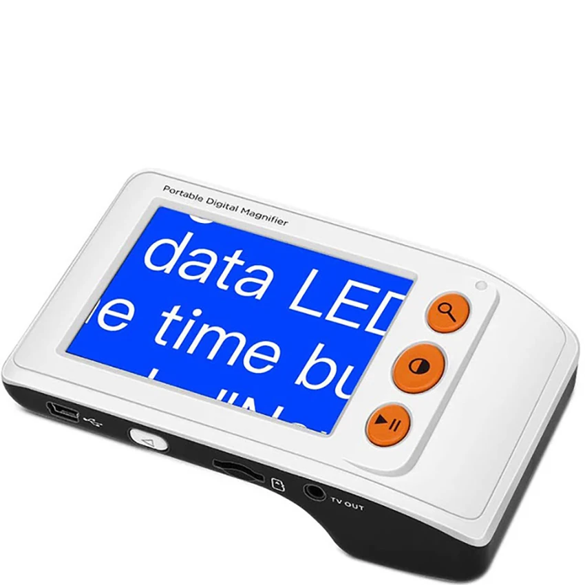 Digital Video Magnifier Electronic Reading Aid 3.5 Inch LCD Screen for Low Vision with Image Capture 2x-25x Zoom Foldable Handle |