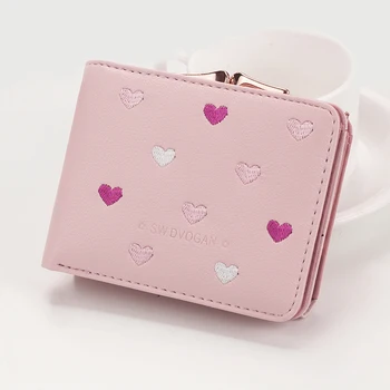 2020 Leather Women Wallets Pocket Ladies Purse Clutch Wallet Women Short Card Holder Cute Girls Love Heart Wallet Portfel
2020 Leather Women Wallets Pocket Ladies Purse Clutch Wallet Women Short Card Holder Cute Girls Love Heart Wallet Portfel