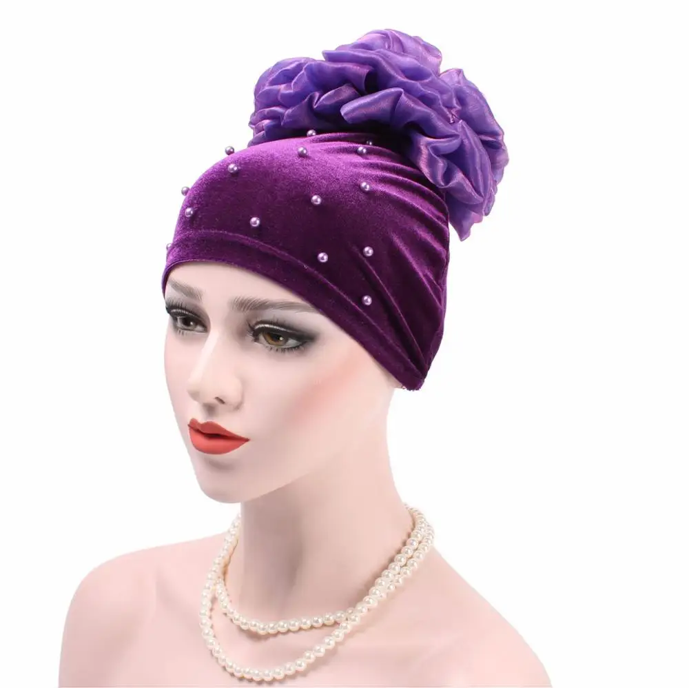 Muslim Baotou Hat Pure Color Korean Velvet Nail Pearl Hat Back With Flower Bandana Hat
Muslim Baotou Hat Pure Color Korean Velvet Nail Pearl Hat Back With Flower Bandana Hat