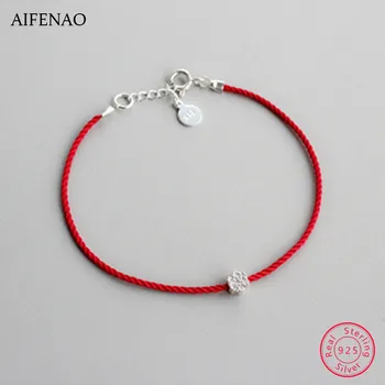 925 Sterling Silver Flower Bracelets Handmade Red Line Thread String Rope Charm Bracelets For Women Couple Fashion Jewelry
925 Sterling Silver Flower Bracelets Handmade Red Line Thread String Rope Charm Bracelets For Women Couple Fashion Jewelry