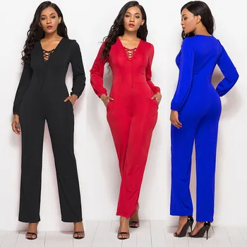 Loose Stretch Jumpsuits Wommen 2020 Spring Summer Soft Long Sleeve Deep V Tunic Wide-legged Mono mujer Macacao feminino
Loose Stretch Jumpsuits Wommen 2020 Spring Summer Soft Long Sleeve Deep V Tunic Wide-legged Mono mujer Macacao feminino