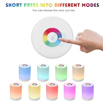 Portable Lamp Dimmable RGB Rechargeable Smart LED Touch Control Night Light Induction Dimmer Intelligent Bedside
Portable Lamp Dimmable RGB Rechargeable Smart LED Touch Control Night Light Induction Dimmer Intelligent Bedside