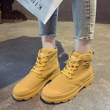2019 autumn new Martin boots women's simple solid color canvas comfortable casual boots
2019 autumn new Martin boots women's simple solid color canvas comfortable casual boots