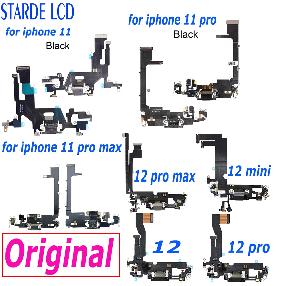 Original For iPhone 12 Pro Max 12 Mini Dock USB Connector Charging Flex Cable For iPhone 11pro Max Audio Ribbon Microphone Cable
Original For iPhone 12 Pro Max 12 Mini Dock USB Connector Charging Flex Cable For iPhone 11pro Max Audio Ribbon Microphone Cable