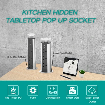 UK 3holes Plug Hidden Kitchen Table Pop Up Electrical Socket Power 1 Led+2*2.1A charge USB ports Aluminum Shelf Silver
UK 3holes Plug Hidden Kitchen Table Pop Up Electrical Socket Power 1 Led+2*2.1A charge USB ports Aluminum Shelf Silver