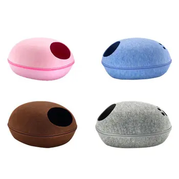 New Cat Litter Semi-Enclosed Removable And Washable Felt Pet Nest Four Seasons Universal Egg Shell Nest Cat Bedroom Cat Bed
New Cat Litter Semi-Enclosed Removable And Washable Felt Pet Nest Four Seasons Universal Egg Shell Nest Cat Bedroom Cat Bed