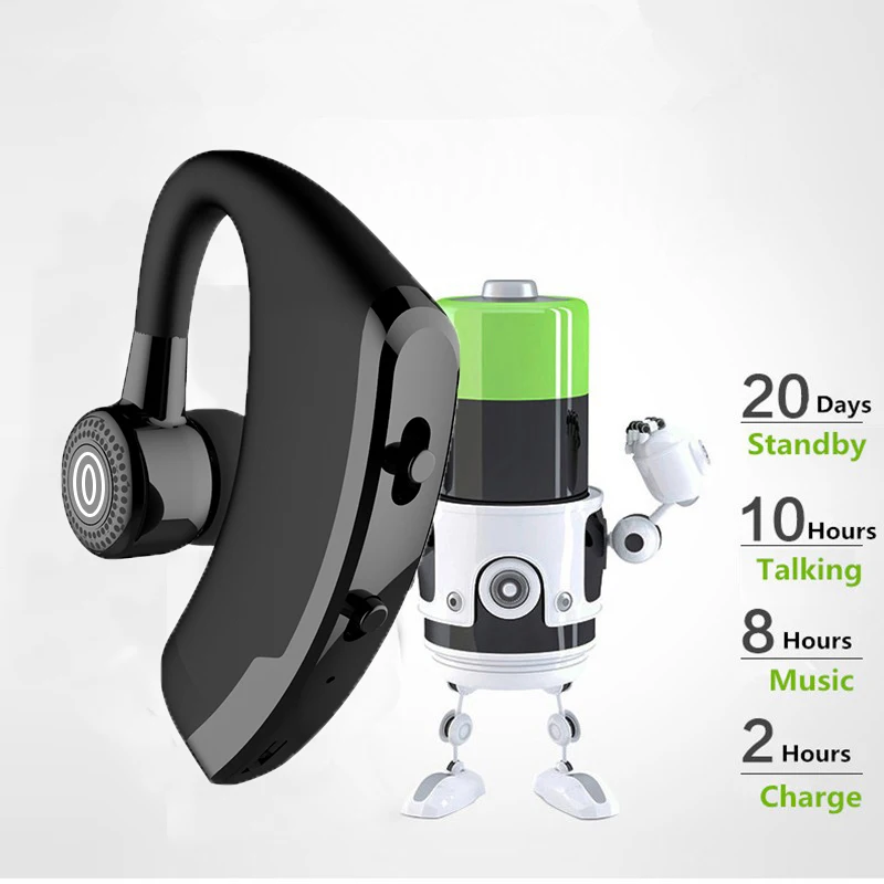V9 громкой связи Bluetooth гарнитура для Бизнес Беспроводной с микрофоном голосовое