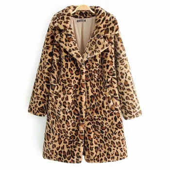 Women Winter Coat Jackets Ladies Long Sleeve Leopard Printed Coat Splicing Cardigan Plush Jacket Coat Famale Outwear #830 
Women Winter Coat Jackets Ladies Long Sleeve Leopard Printed Coat Splicing Cardigan Plush Jacket Coat Famale Outwear #830
