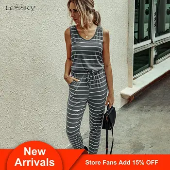 Striped Romper Pants Women Jumpsuit Summer Tank Black Top Casual Ladies Pantsuit Overalls 2020 One Piece Outfits Womens Clothing
Striped Romper Pants Women Jumpsuit Summer Tank Black Top Casual Ladies Pantsuit Overalls 2020 One Piece Outfits Womens Clothing