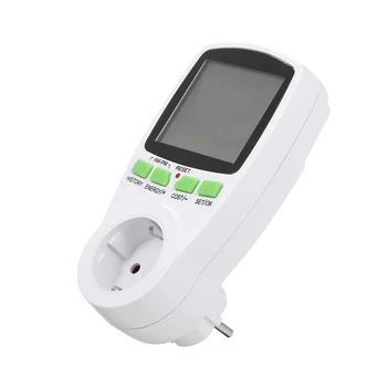 EU Plug Plug-in Digital LCD Energy Monitor Power Meter Electricity Electric Usage Monitoring Socket
EU Plug Plug-in Digital LCD Energy Monitor Power Meter Electricity Electric Usage Monitoring Socket