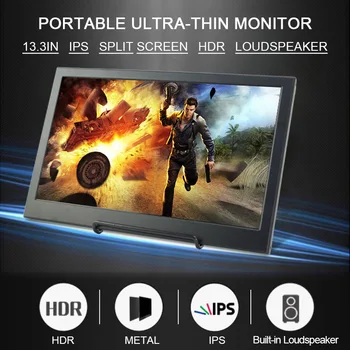 13.3/15.6Inch Touch Screen Portable Monitor 1080P Full HD IPS Screen with HDMI Port Built-in Stereo Speakers for Phone Laptop
13.3/15.6Inch Touch Screen Portable Monitor 1080P Full HD IPS Screen with HDMI Port Built-in Stereo Speakers for Phone Laptop