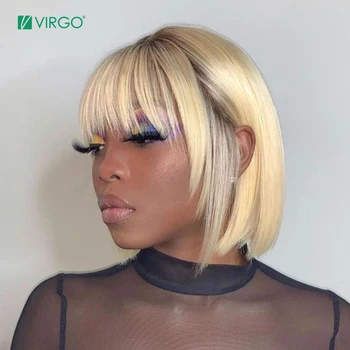 Virgo Hair Short Bob Wig 613 Blonde Human Hair Wigs Pre Plucked With Baby Hair Blonde Straight Wig Full Machine Remy Wig 150%
Virgo Hair Short Bob Wig 613 Blonde Human Hair Wigs Pre Plucked With Baby Hair Blonde Straight Wig Full Machine Remy Wig 150%