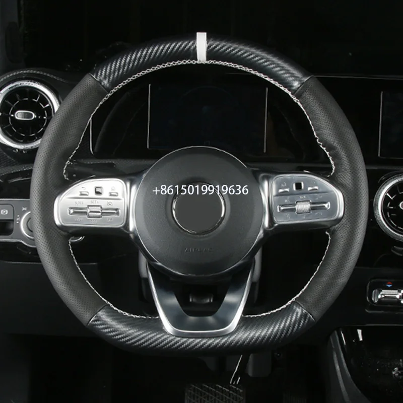 For Benz glc260 new C-class c180l e300l a200l interior hand sewn suede leather car steering wheel cover
For Benz glc260 new C-class c180l e300l a200l interior hand sewn suede leather car steering wheel cover