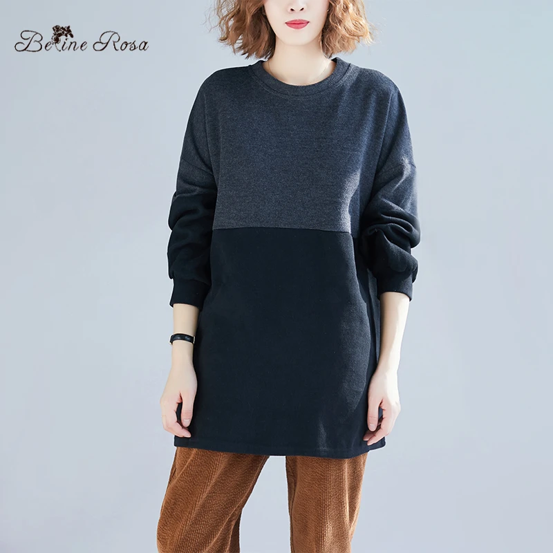 BelineRosa 2019 Pure Cotton Hoodies Women Hit Color Patchwork Women's Winter Tops Pullovers HL000032
BelineRosa 2019 Pure Cotton Hoodies Women Hit Color Patchwork Women's Winter Tops Pullovers HL000032