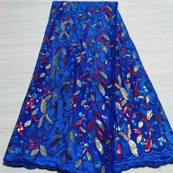 High Quality royal blue African Mesh velvet Lace Fabric sequins Embroidered Tulle Lace Fabric mesh material For Wedding dress 
High Quality royal blue African Mesh velvet Lace Fabric sequins Embroidered Tulle Lace Fabric mesh material For Wedding dress