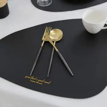 Nordic style Tableware Pad PU Leather Table Mat Heat Insulation Non-Slip Simple Placemats Restaurant Supplies
Nordic style Tableware Pad PU Leather Table Mat Heat Insulation Non-Slip Simple Placemats Restaurant Supplies