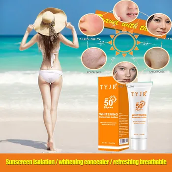 Uv Protection Sunscreen Cream Isolation Sunscreen Moisturizing Face Skin Care Beauty Essentials waterproof and sweat proof#0818
Uv Protection Sunscreen Cream Isolation Sunscreen Moisturizing Face Skin Care Beauty Essentials waterproof and sweat proof#0818