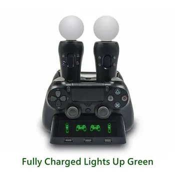 For Playstation PS4/PS MOVE/PS4 VR Handle Multifunction Controller Charger Dock 4 in 1 Controller Charging Dock Station Stand
For Playstation PS4/PS MOVE/PS4 VR Handle Multifunction Controller Charger Dock 4 in 1 Controller Charging Dock Station Stand