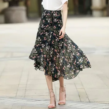 2020 Summer Women Beach Casual Maxi Skirt High Waist Irregular Hem Floral Print Asymmetrical Skirts Vintage Womens Clothing
2020 Summer Women Beach Casual Maxi Skirt High Waist Irregular Hem Floral Print Asymmetrical Skirts Vintage Womens Clothing
