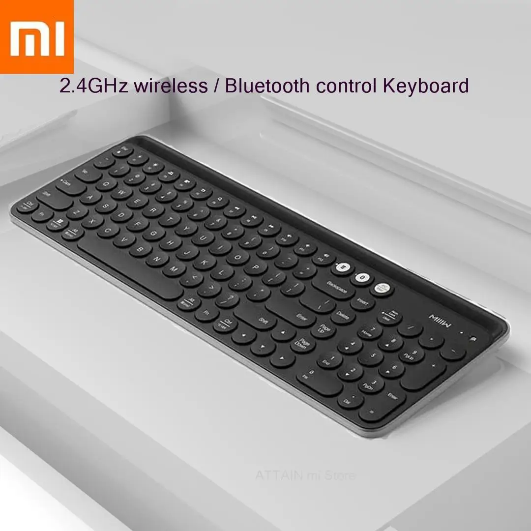 Original Xiaomi Miiiw Bluetooth Dual Mode Keyboard Mwbk01 104 Keys 2.4ghz Multi System Compatible Wireless Portable Keyboard
Original Xiaomi Miiiw Bluetooth Dual Mode Keyboard Mwbk01 104 Keys 2.4ghz Multi System Compatible Wireless Portable Keyboard