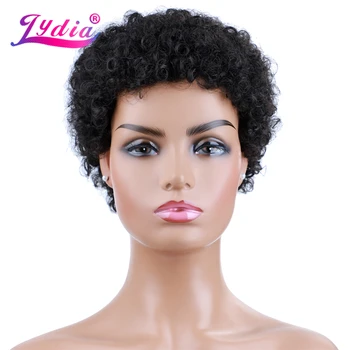 Lydia Synthetic Wigs For Women Short 4 Inch Curl 100% Kanekalon Heat Resistant Fiber Natural Black Daily&Party Wig
Lydia Synthetic Wigs For Women Short 4 Inch Curl 100% Kanekalon Heat Resistant Fiber Natural Black Daily&Party Wig