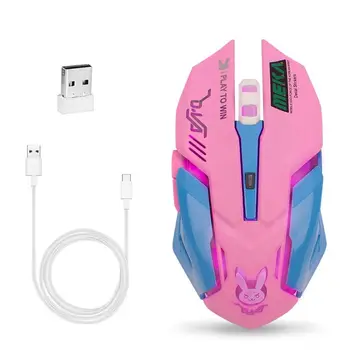 Rechargeable LED Backlight Optical Game Mice 2400DPI 2.4G USB Wireless Mouse for PC Laptop Computer Girls Student X6HA
Rechargeable LED Backlight Optical Game Mice 2400DPI 2.4G USB Wireless Mouse for PC Laptop Computer Girls Student X6HA