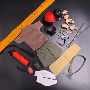 1/6 Scale Explorer Engineering Fireman Brown T shirt Green Shorts with Accessories for 12''Figures Models
1/6 Scale Explorer Engineering Fireman Brown T shirt Green Shorts with Accessories for 12''Figures Models