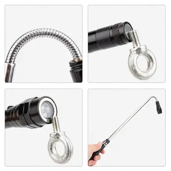 Flexible Lamp 3 LED Light Magnetized Head Portable Torch Pick Up Telescoping Tool Camping Emergency Rescue Q0KF
Flexible Lamp 3 LED Light Magnetized Head Portable Torch Pick Up Telescoping Tool Camping Emergency Rescue Q0KF