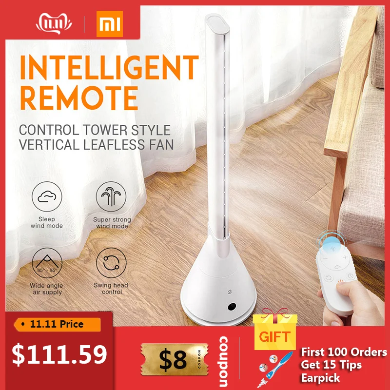 Xiaomi Rosou SS4 Intelligent Leafless Pedestal Fan Mijia APP Control 11 Speed Wind Timing Household Fan With Remote Control
Xiaomi Rosou SS4 Intelligent Leafless Pedestal Fan Mijia APP Control 11 Speed Wind Timing Household Fan With Remote Control