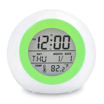Kids Alarm Clock 7 Color Changing Night Light, Wake Up Clock Bedroom Bedside with Temperature Touch Control and Snooze
Kids Alarm Clock 7 Color Changing Night Light, Wake Up Clock Bedroom Bedside with Temperature Touch Control and Snooze