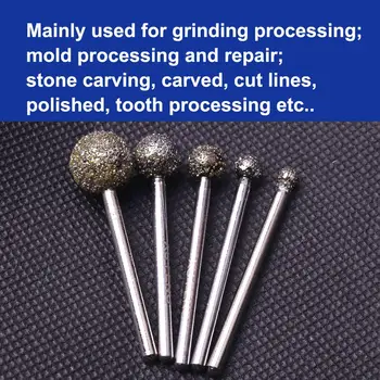 1Pcs Grit 36# 3mm Shank Grinding Cutting Head Diamond Dremel Rotary Tool Ball diameter 4/6/8/10/12mm for Mold Processing
1Pcs Grit 36# 3mm Shank Grinding Cutting Head Diamond Dremel Rotary Tool Ball diameter 4/6/8/10/12mm for Mold Processing