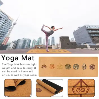 183*68CM Natural Rubber Yoga Mat Cork Yoga Blanket 5MM Anti-slip Gym Pilates Sports Mats
183*68CM Natural Rubber Yoga Mat Cork Yoga Blanket 5MM Anti-slip Gym Pilates Sports Mats