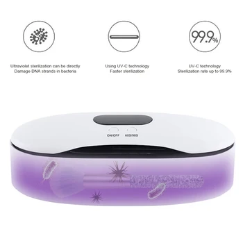 Manicure Equipment Accessories Rechargeable Auto Off Electric UV Light Sterilizer Box Nail Tools Jewelry Disinfection Cleaning
Manicure Equipment Accessories Rechargeable Auto Off Electric UV Light Sterilizer Box Nail Tools Jewelry Disinfection Cleaning