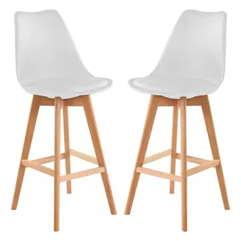 Bar Stools Set of 2 PU Leather Bar Stools with Backs Kitchen Counter Bar Chairs Wood Leg for Kitchen Stool Pub Chairs
Bar Stools Set of 2 PU Leather Bar Stools with Backs Kitchen Counter Bar Chairs Wood Leg for Kitchen Stool Pub Chairs