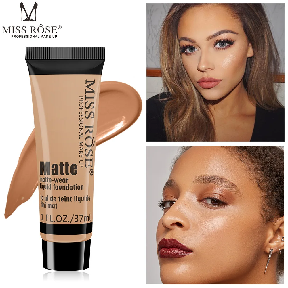 MISS ROSE Base Matte Liquid Foundation Makeup Long-lasting Repair Face Concealer Full Coverage Foundation Cream Cosmetic Make Up
MISS ROSE Base Matte Liquid Foundation Makeup Long-lasting Repair Face Concealer Full Coverage Foundation Cream Cosmetic Make Up