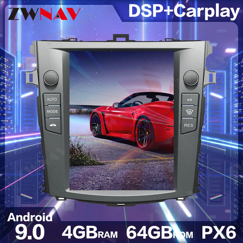 10.4inch car multimedia player android 9.0 car gps navigation PX6 4+64G Tesla screen for Toyota corolla 2007-2012
10.4inch car multimedia player android 9.0 car gps navigation PX6 4+64G Tesla screen for Toyota corolla 2007-2012