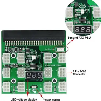 6Pin Power Module Breakout Board Kit with 12 Power GPU Mining 1600W Cords PSU Display Ethereum to Replace For HP LED R8R2
6Pin Power Module Breakout Board Kit with 12 Power GPU Mining 1600W Cords PSU Display Ethereum to Replace For HP LED R8R2