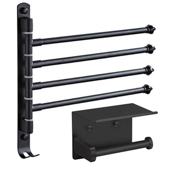 2 Set Accessories: 1 Set Toilet Paper Holder With Phone Shell-Black & 1 Set Swivel Towel Bar With Hook + Glue
2 Set Accessories: 1 Set Toilet Paper Holder With Phone Shell-Black & 1 Set Swivel Towel Bar With Hook + Glue